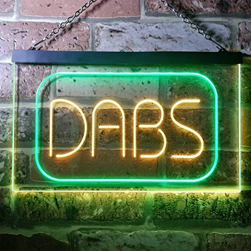 Medical Marijuana Dabs Dual LED Neon Light Sign